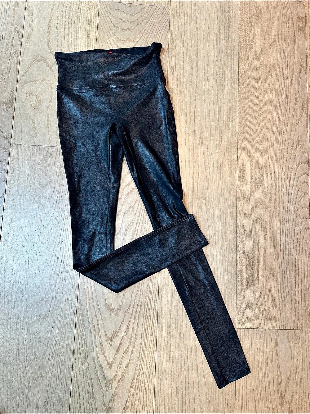 SPANX Faux Leather Leggings Black XS